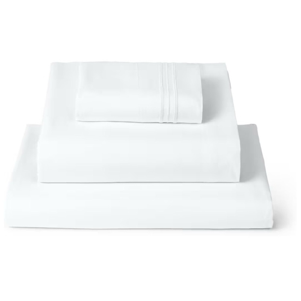 Twin White Bedding Set